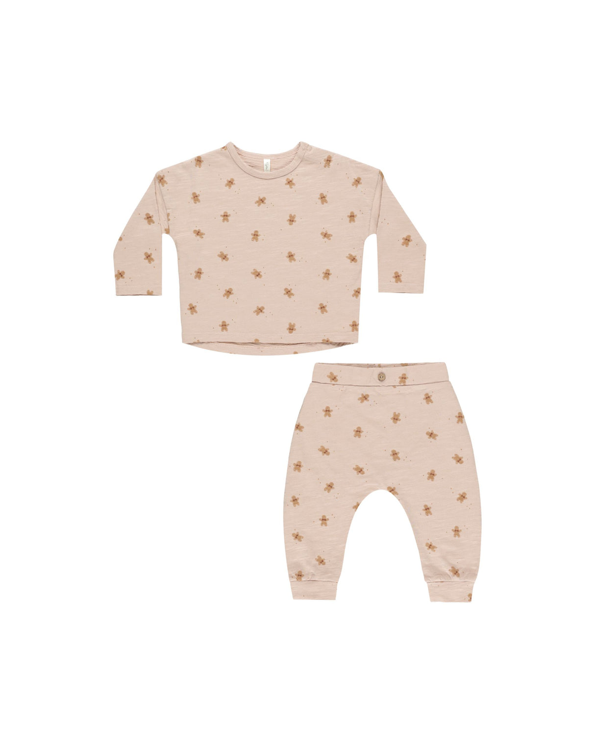 Rylee + Cru Long Sleeve Tee + Pant Set - Gingerbread FINAL SALE