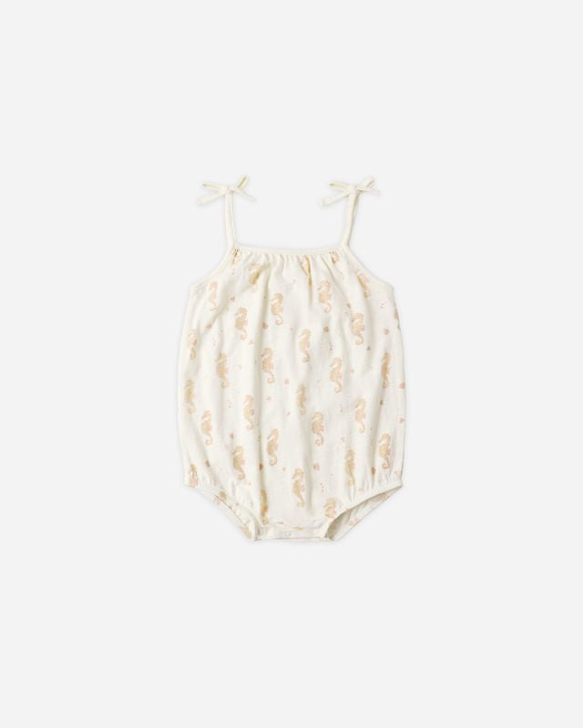 Rylee + Cru Nala Romper - Seahorse