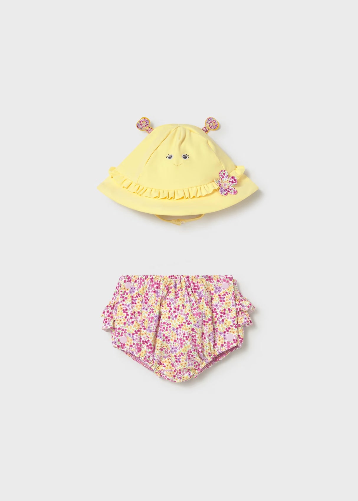 Swim Diaper and Hat - Rose