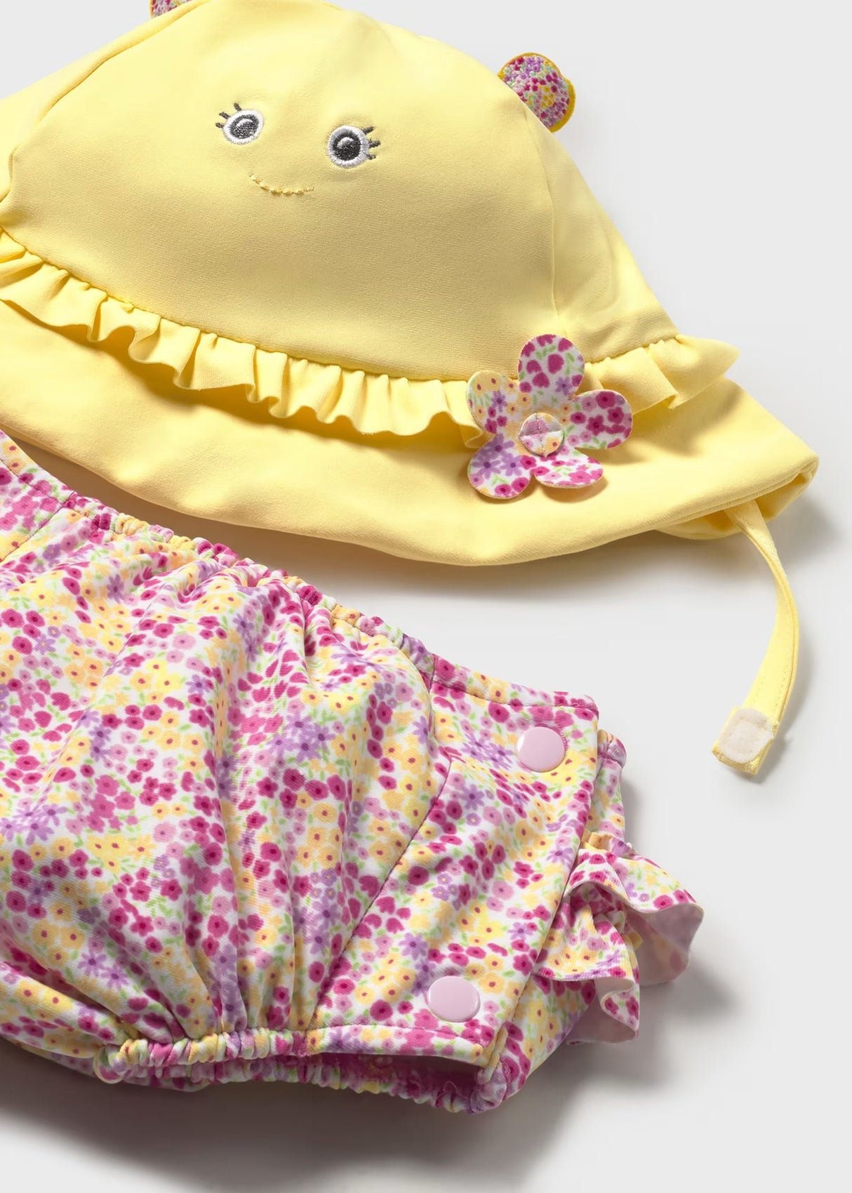 Swim Diaper and Hat - Rose
