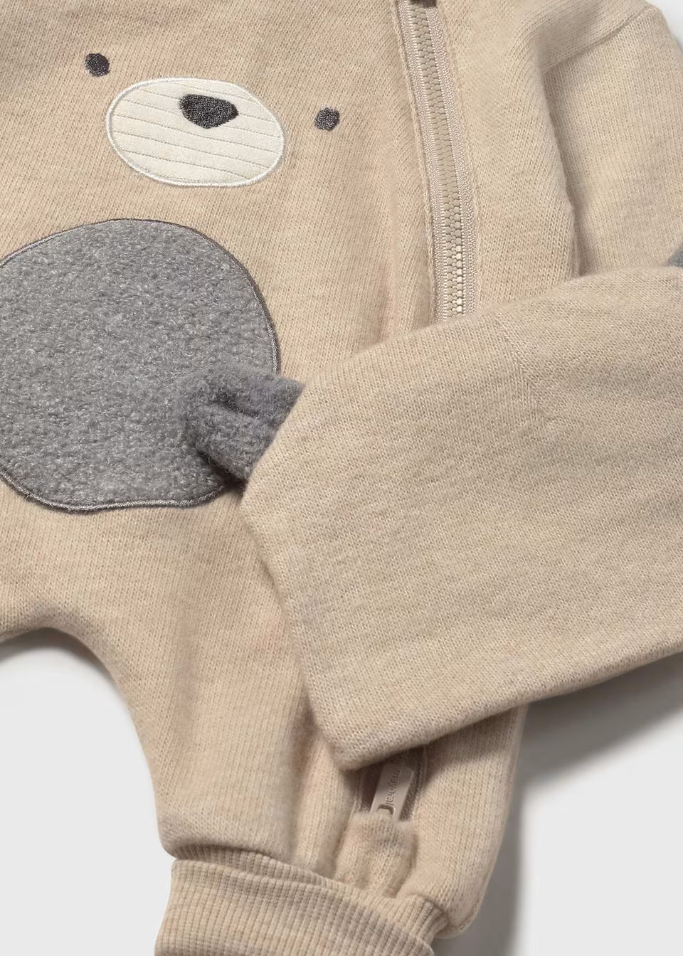 Zip Romper and Hat - Oat