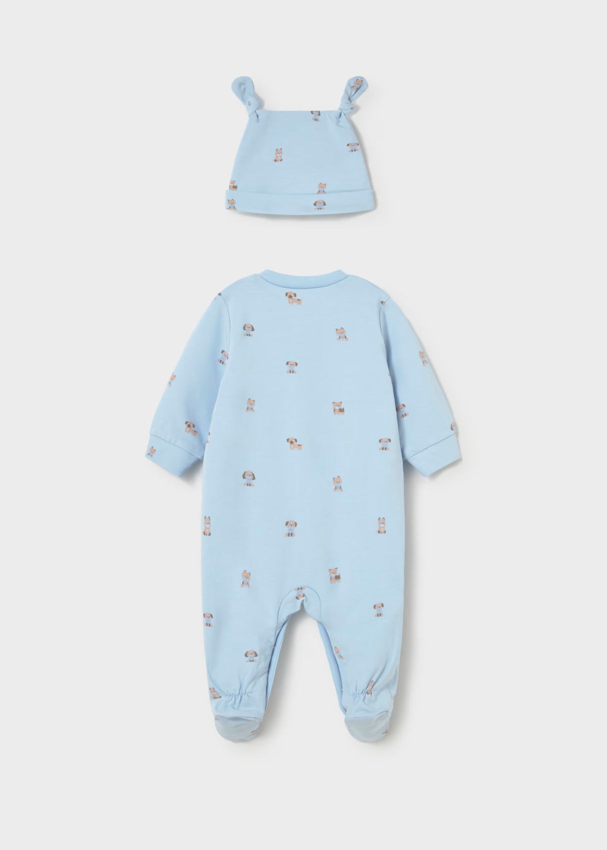 Footie and Hat - Blue Pups