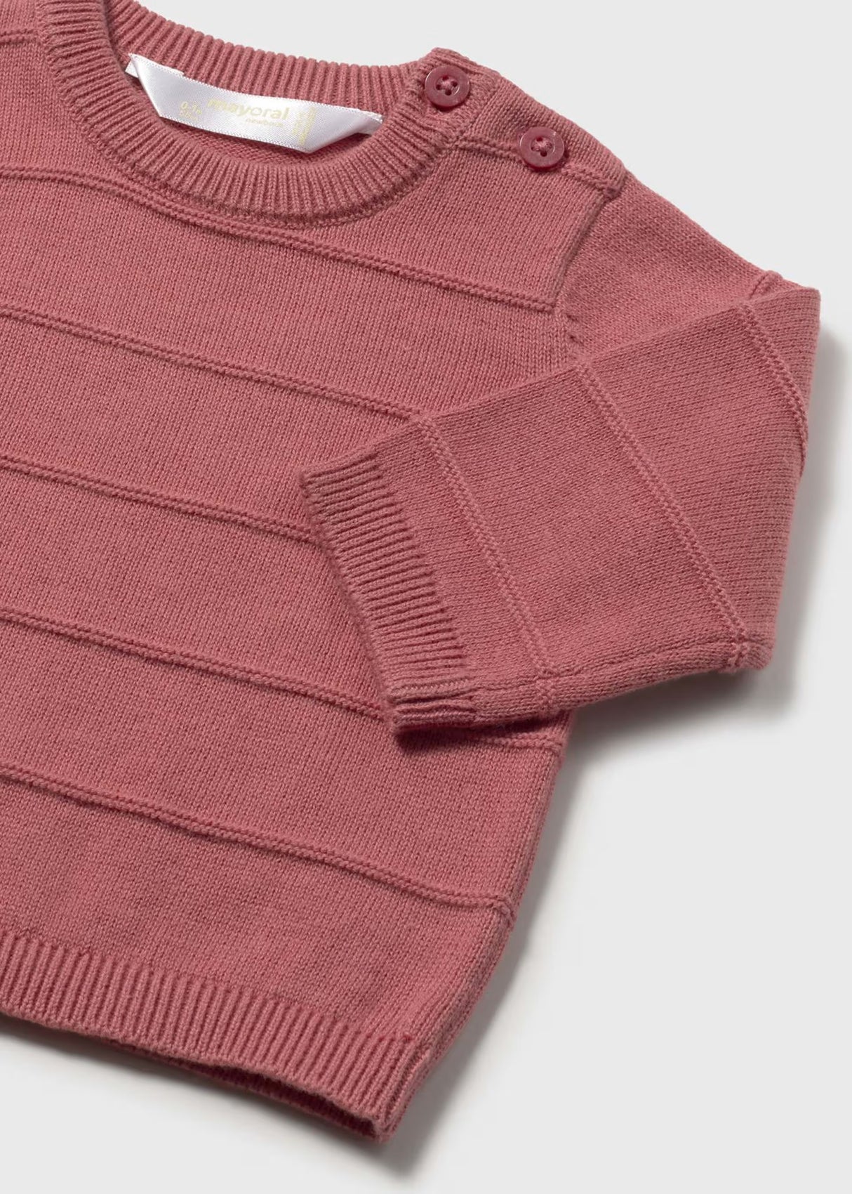 Knit Stripe Sweater - Terracotta