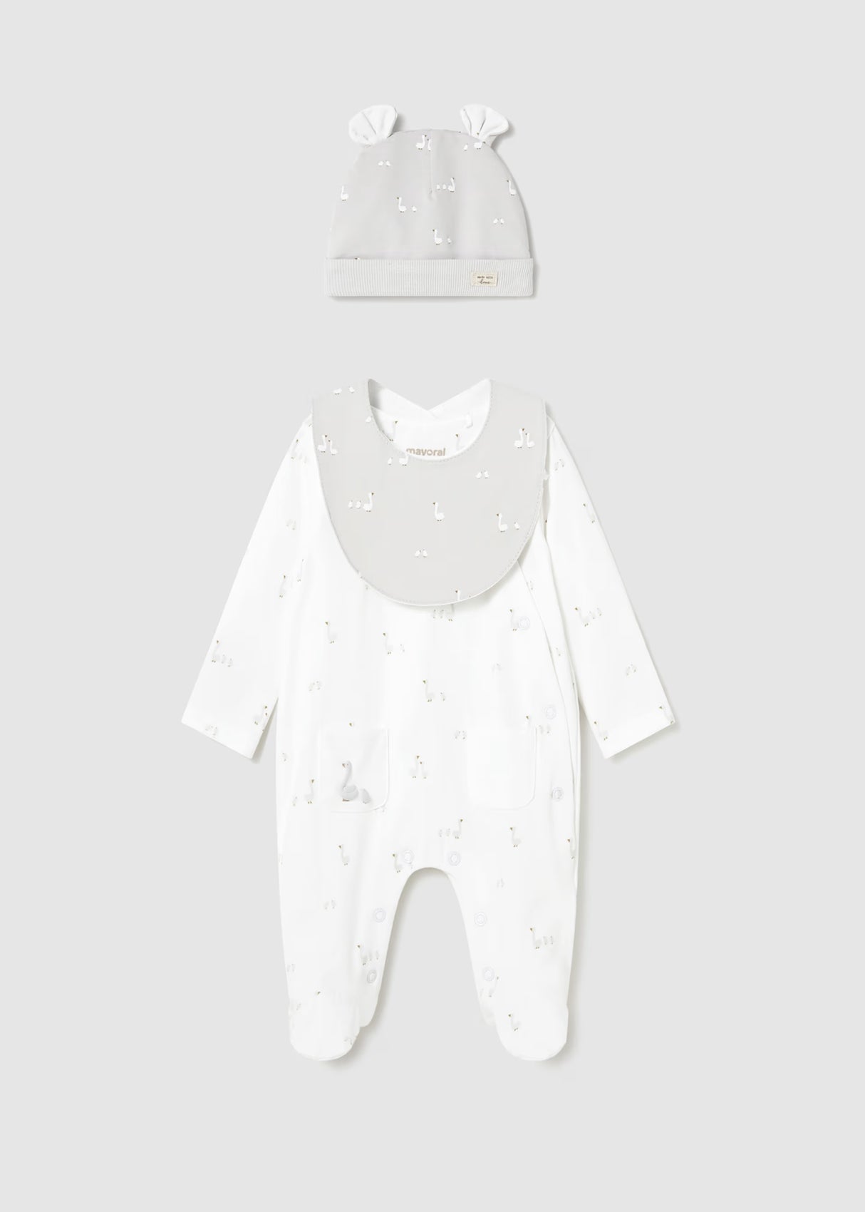 Kimono Footie Set - Goose