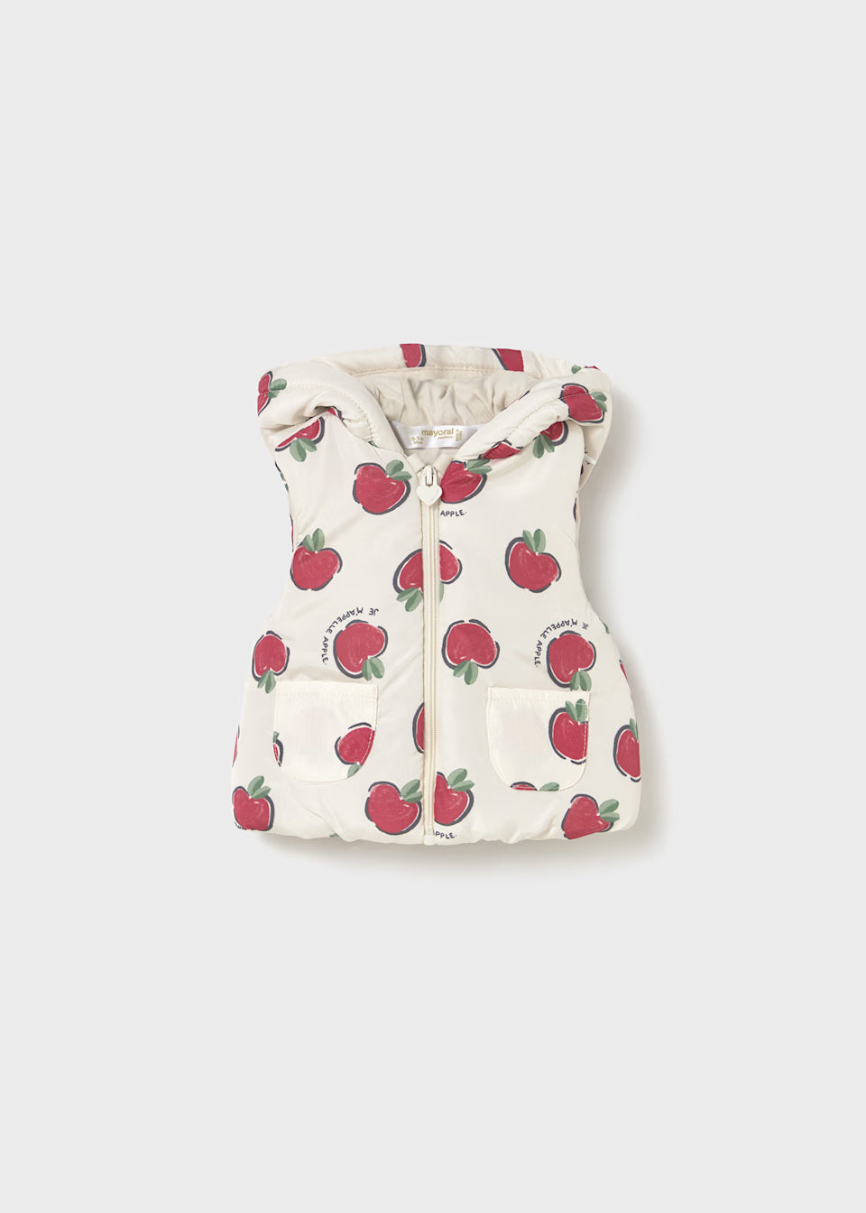 Zip Up Vest - Apples