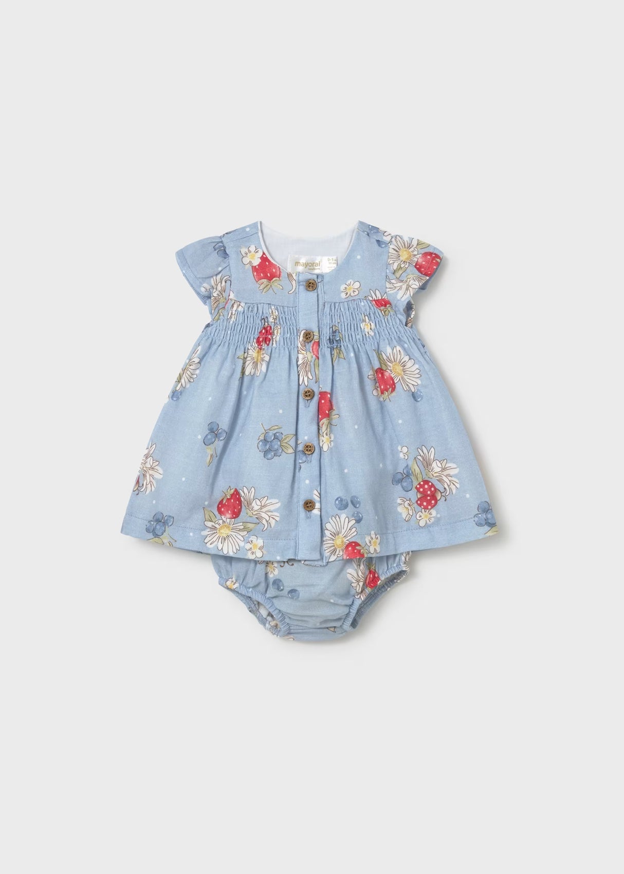 Smocked Dress - Strawberries
