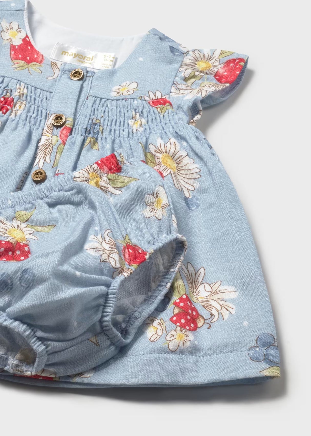 Smocked Dress - Strawberries