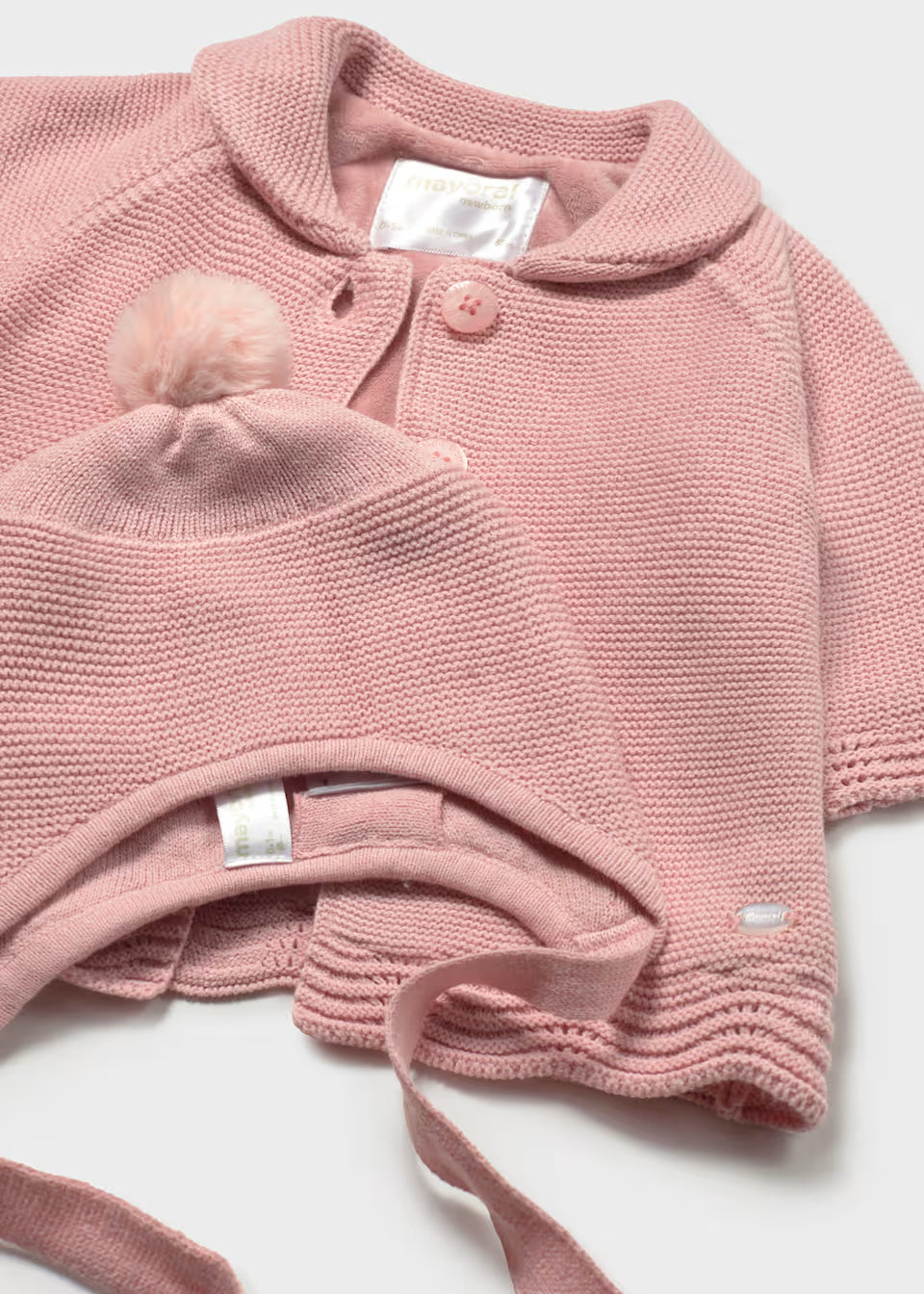 Knit Coat and Hat - Baby Rose