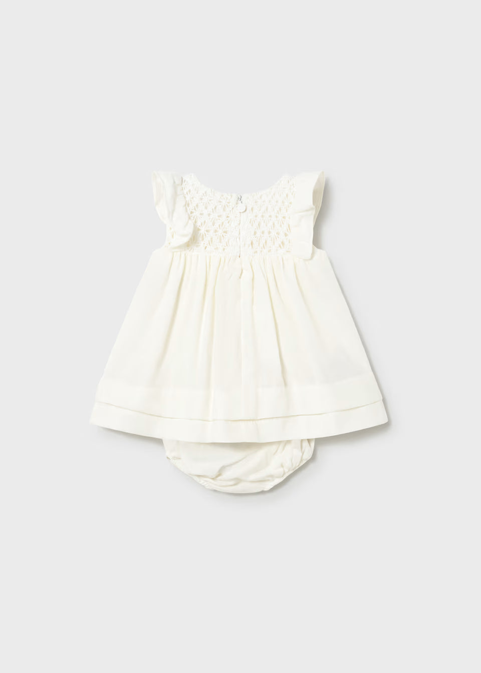Crochet Detail Dress - Ceramic