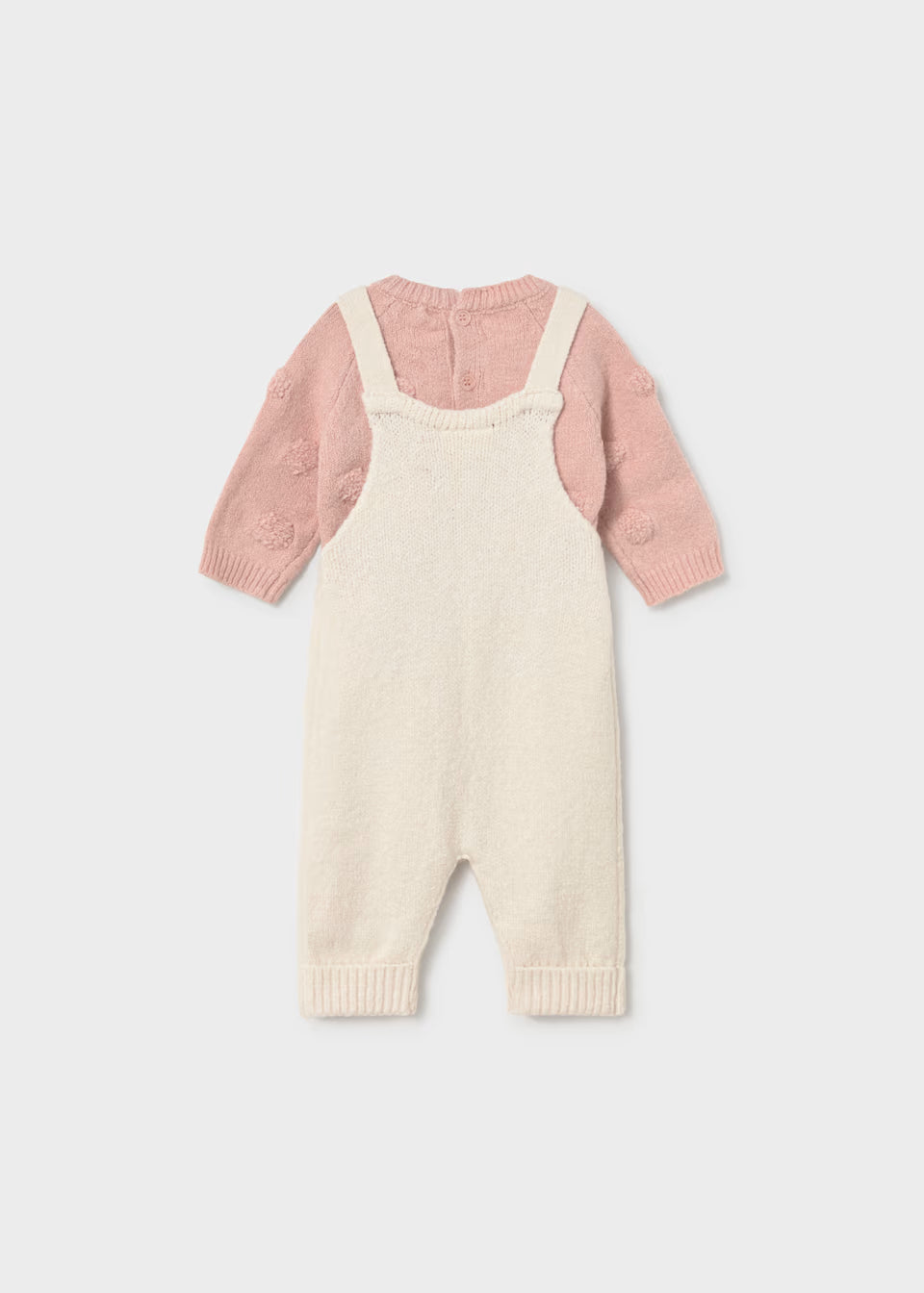 Knit Overall Outfit - Rose
