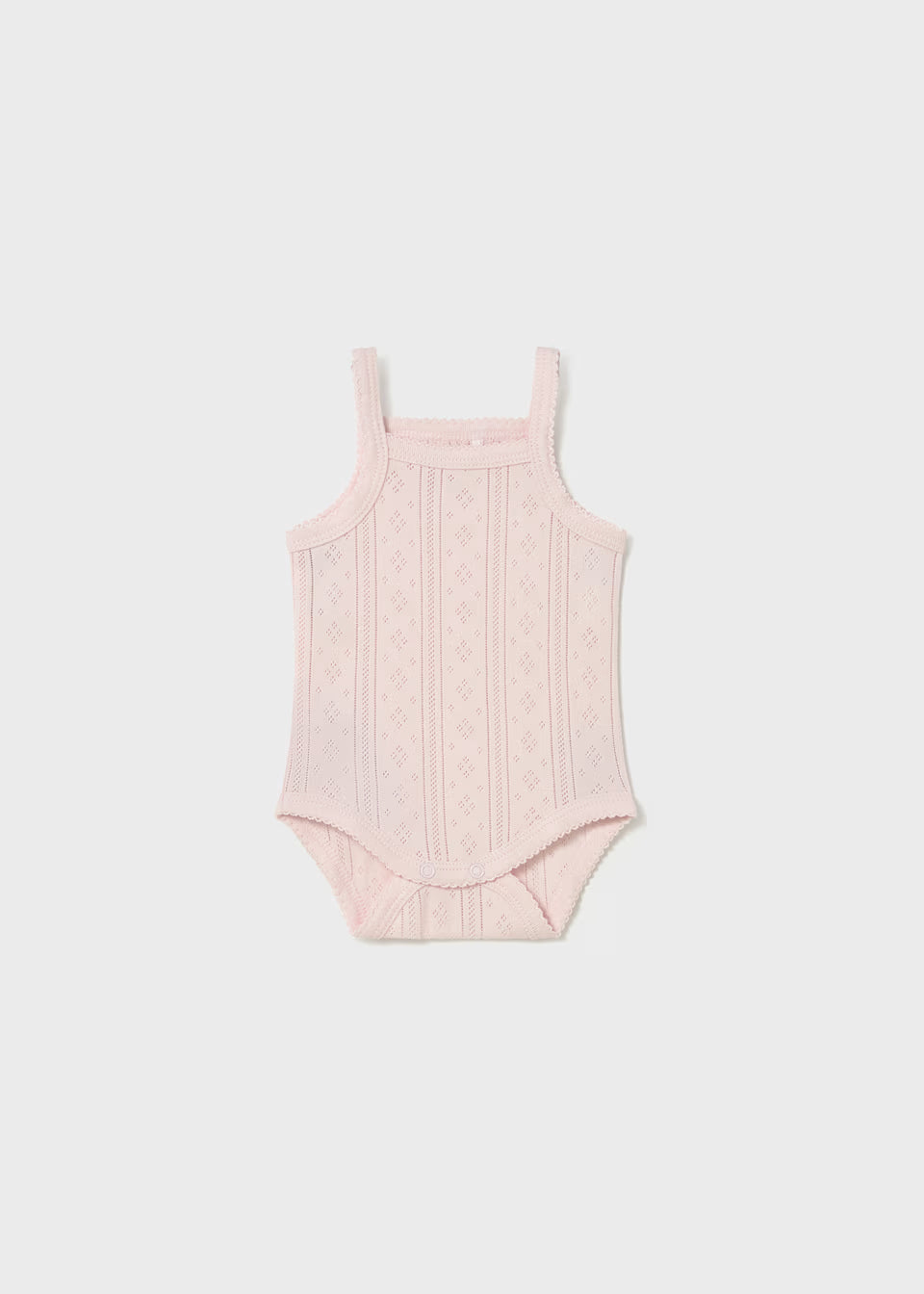 Pointelle Tank Bodysuit - Baby Pink
