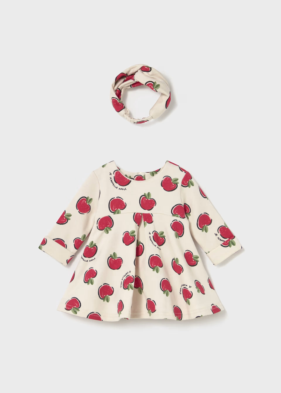 Dress with Bloomer and Headband - Apples