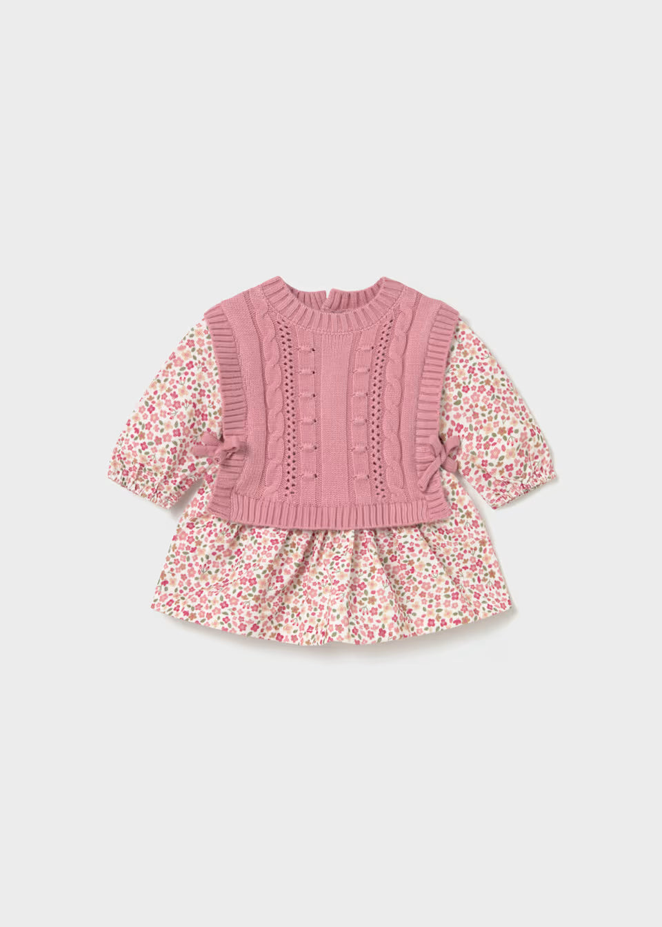 Knit Vest Dress - Cipria