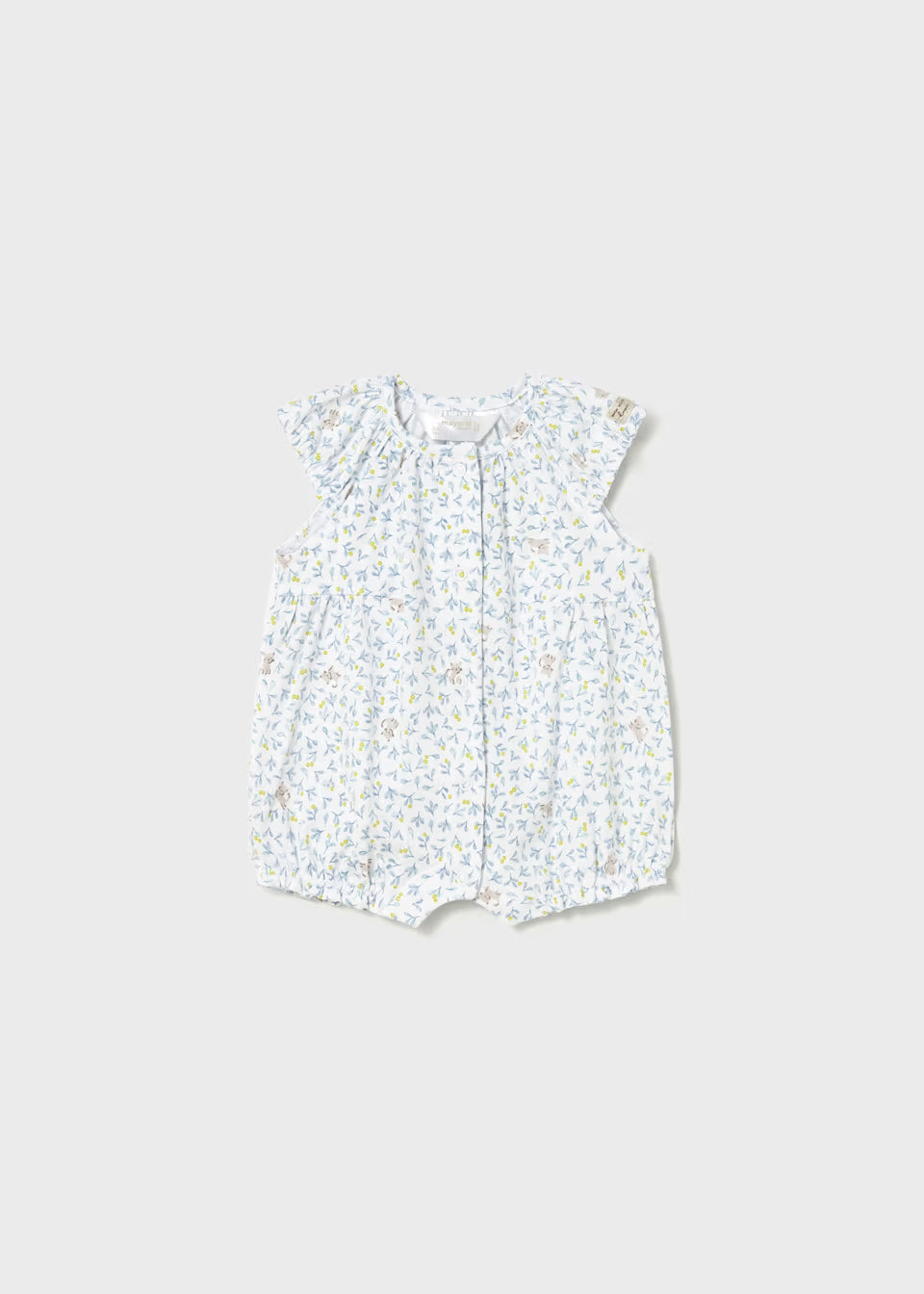 Shorty Romper - Lagoon Kitty