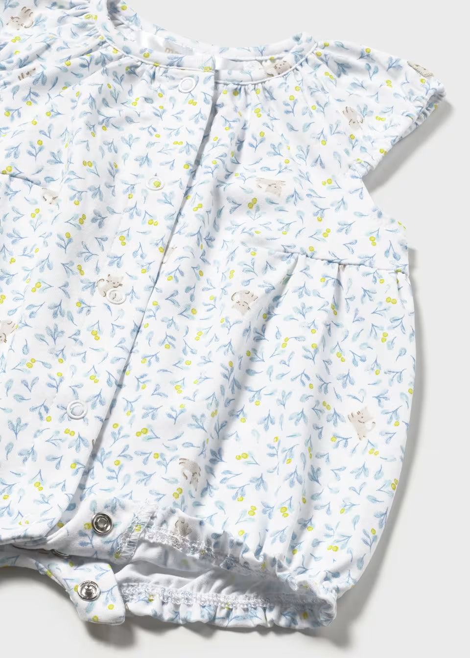 Shorty Romper - Lagoon Kitty