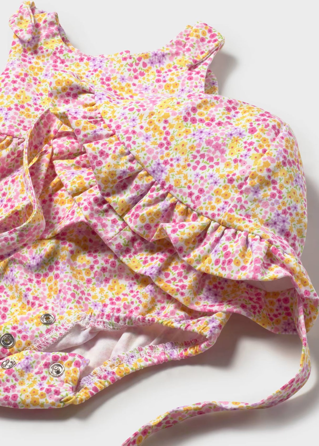 Bubble Romper and Hat - Rose