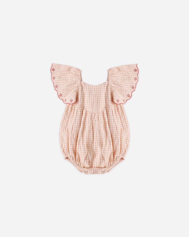 Rylee + Cru Roxy Romper - Petal Gingham
