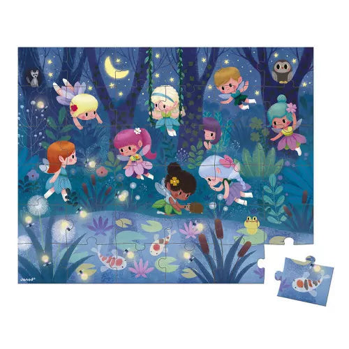 36 Pc Puzzle - Fairies and Waterlillies