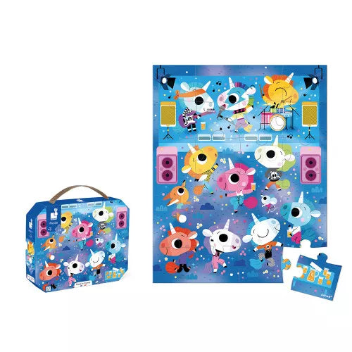 24 Pc Puzzle - Unicorns Rock Concert