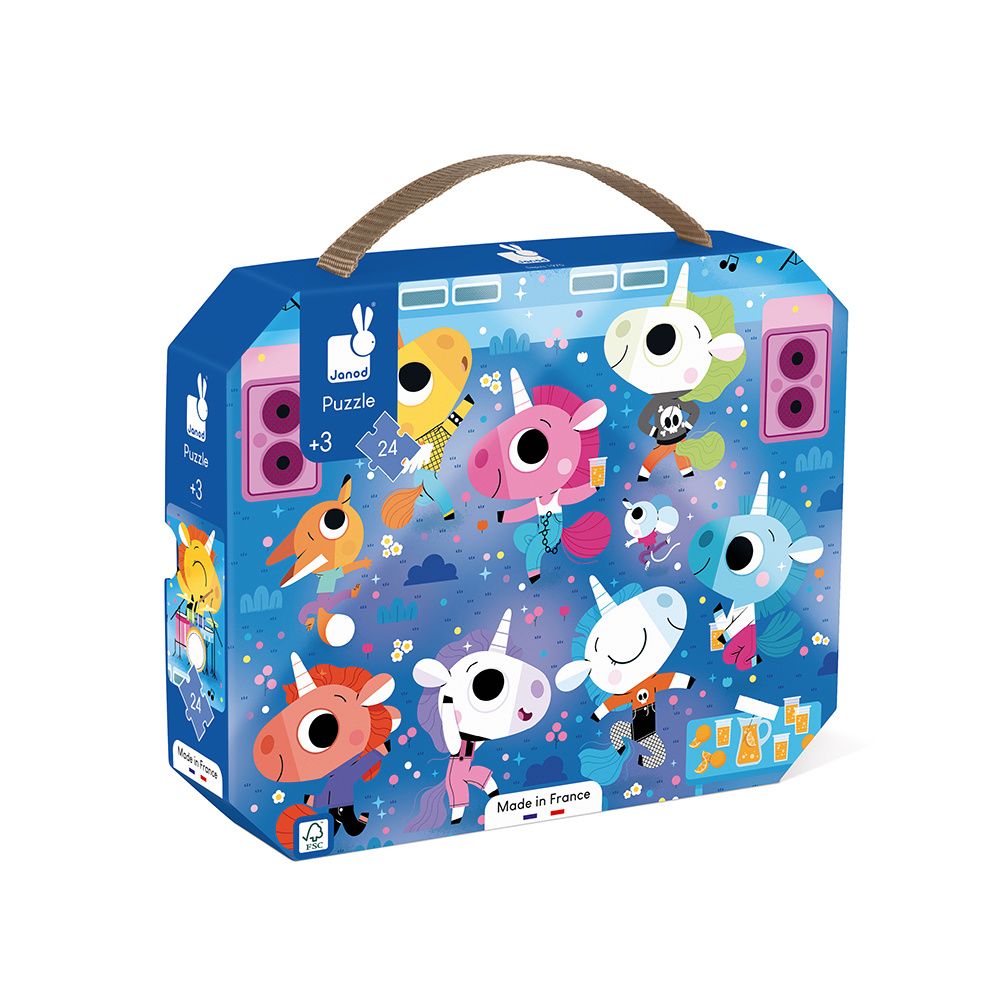 24 Pc Puzzle - Unicorns Rock Concert