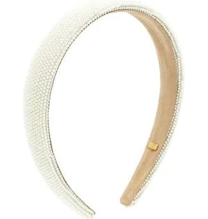 Thin Headband - Full Pearl