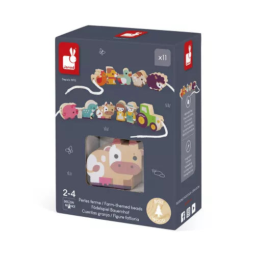 Stringable Lacing Beads - Farm