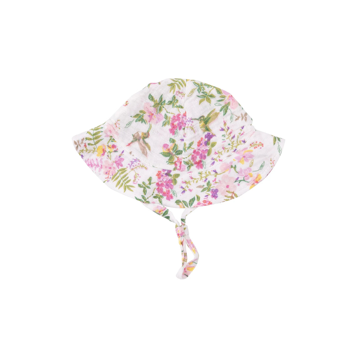 Muslin Sunhat - Cute Hummingbirds