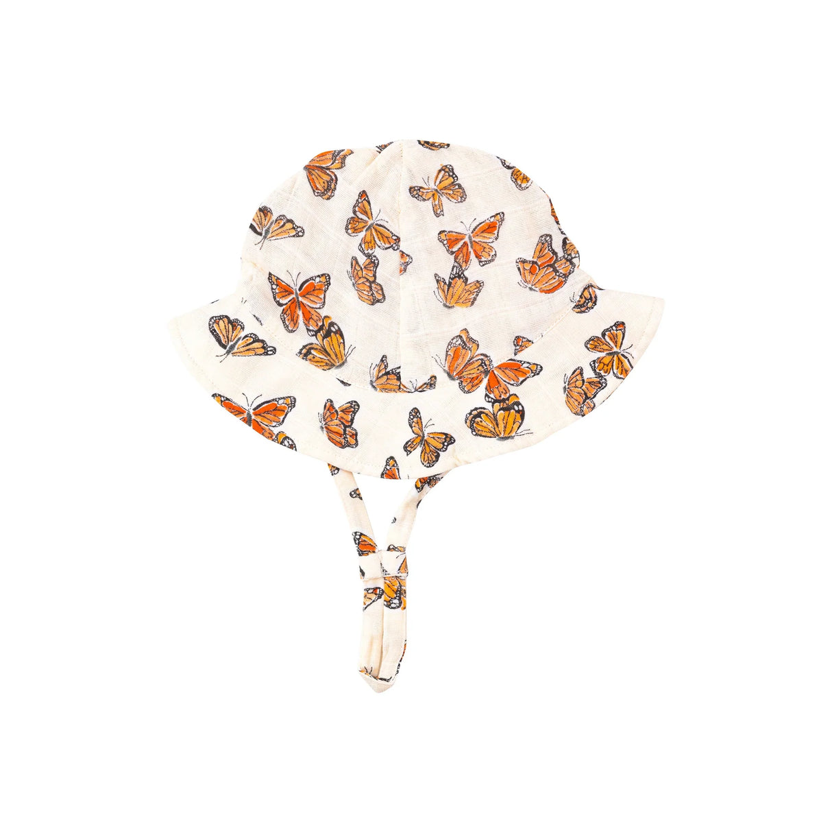 Muslin Sunhat - Painted Monarch Butterflies