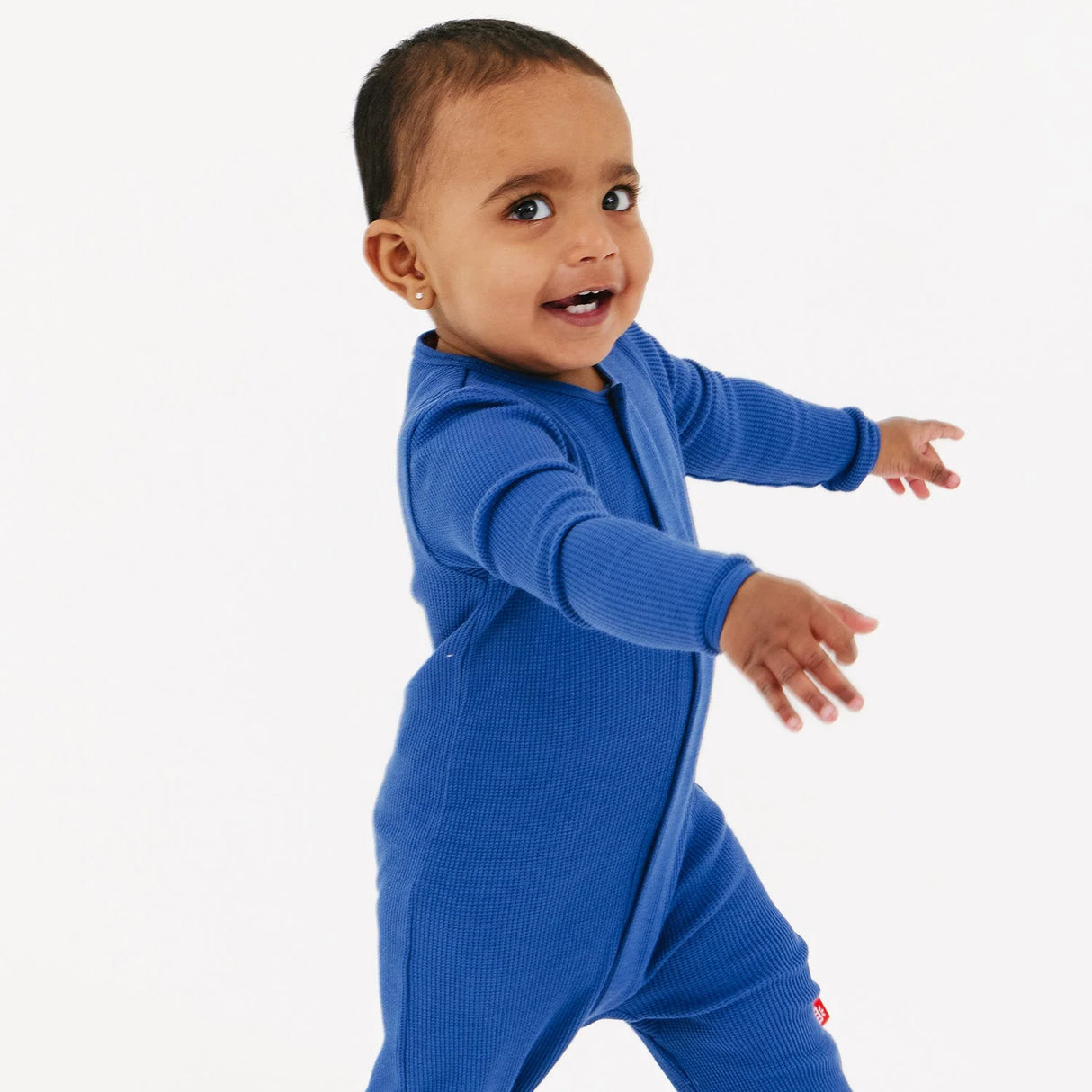 Magnetic Me Modal Footie - Symphony Blue Waffle