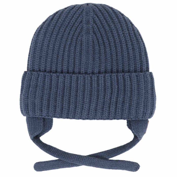 Fleece Lined Knit Hat - Blue