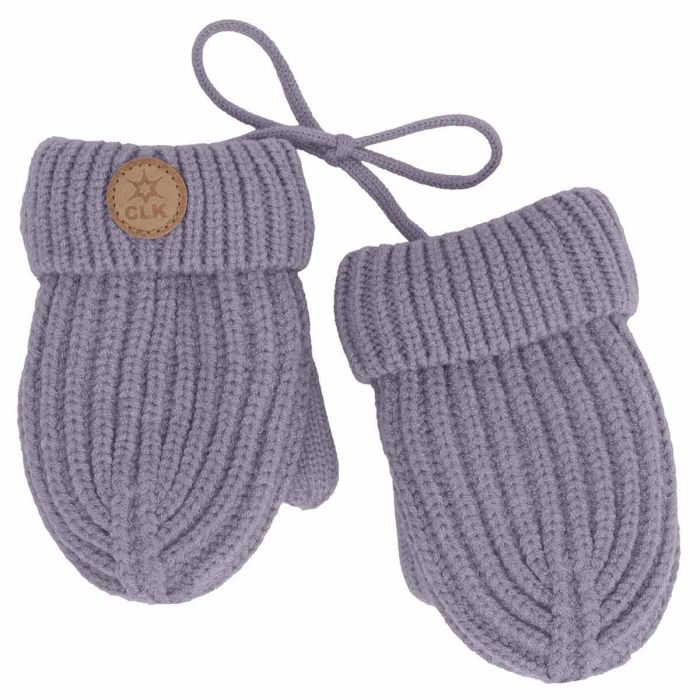 Soft Touch Knit Mittens - Lilac