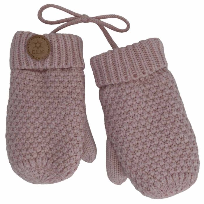 Soft Touch Waffle Knit Mittens - Lotus