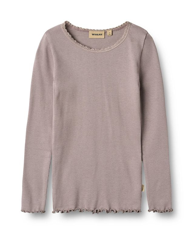 Long Sleeve Reese Tee - Dusty Purple