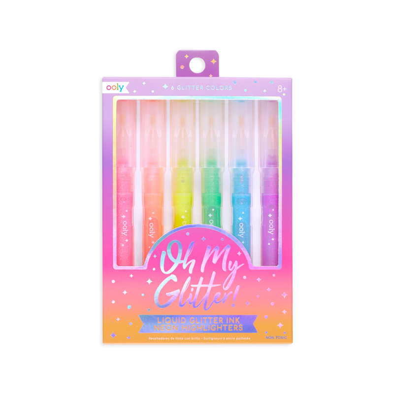 Oh My Glitter! Neon Glitter Highlighters