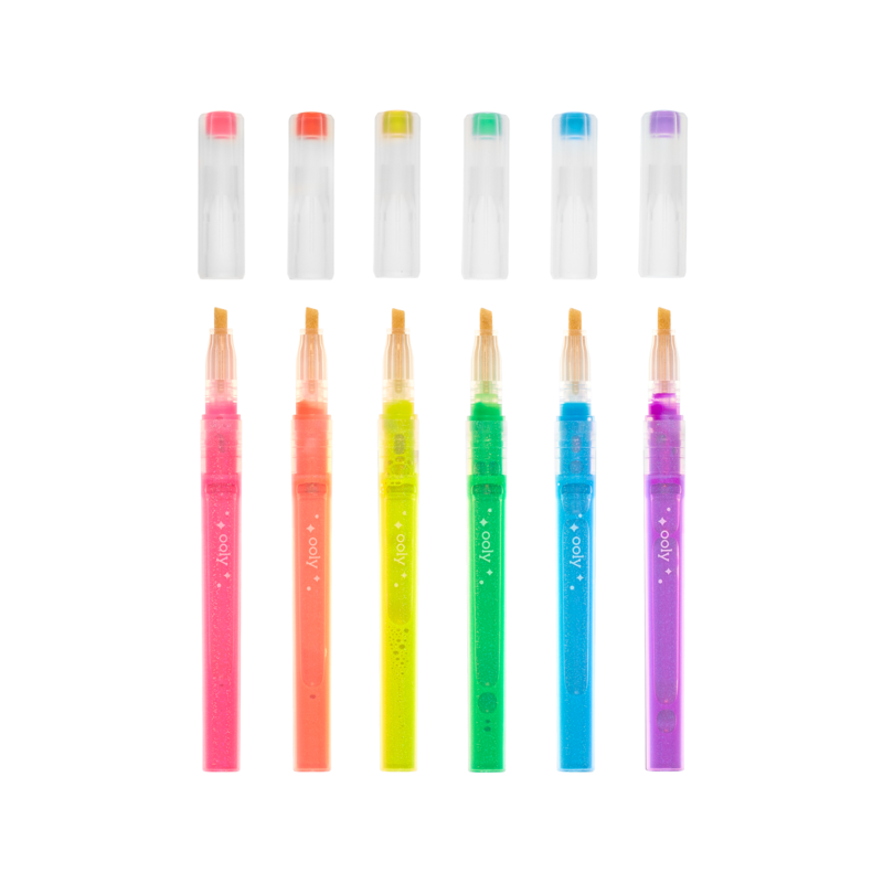 Oh My Glitter! Neon Glitter Highlighters