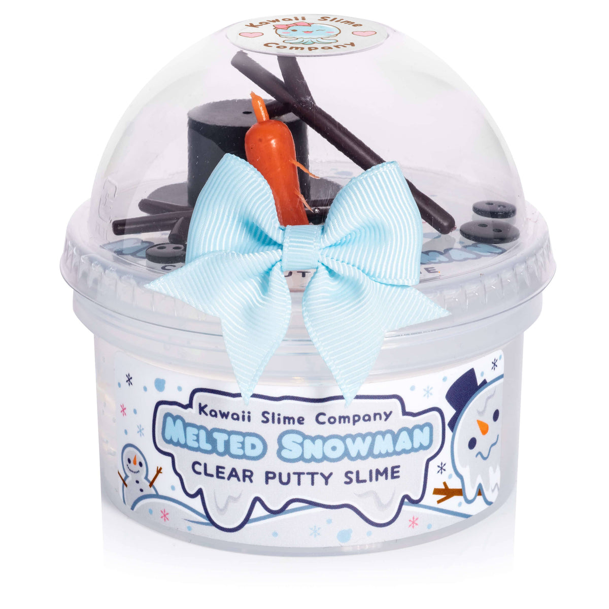 Kawaii Slime - Melted Snowman Clear Slime