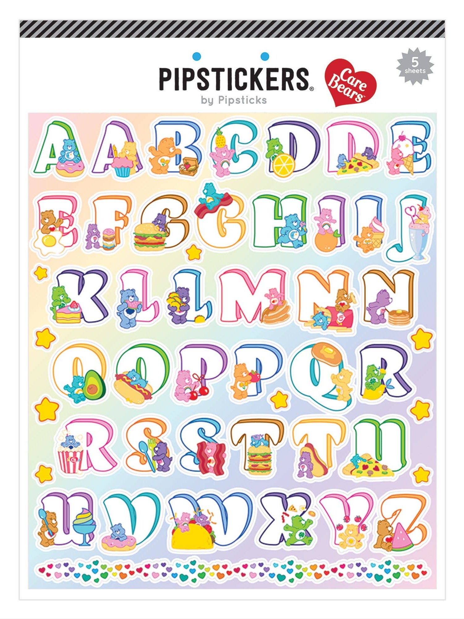 Pipstickers - Care Bears Beary Hungry Big Alphabet FINAL SALE