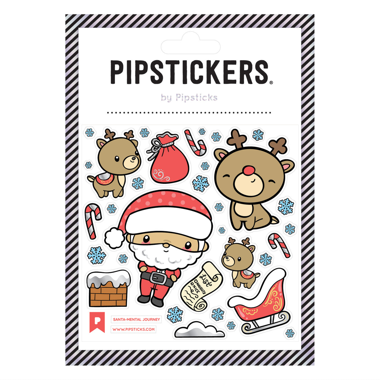 Pipstickers - Santa-mental Journey