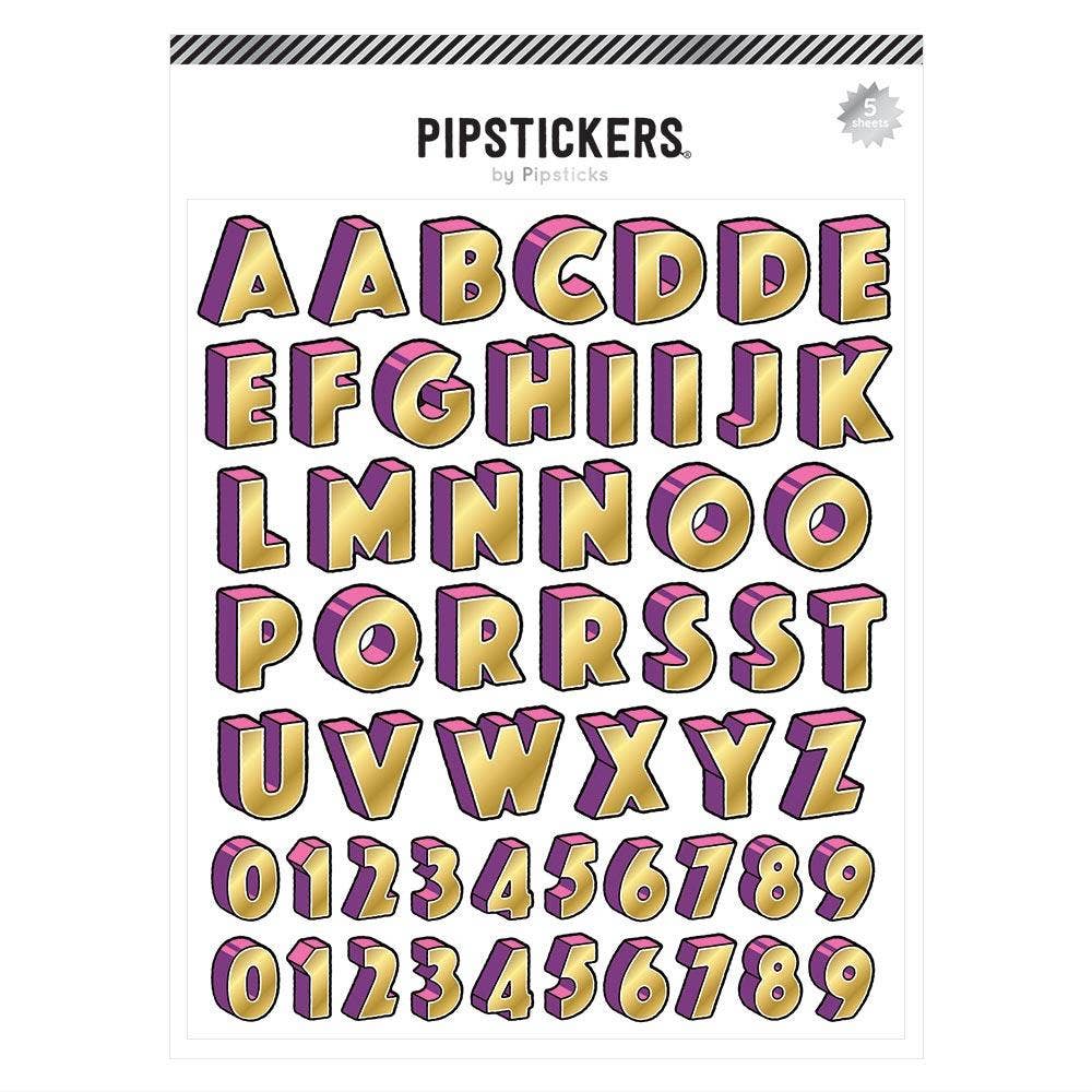 Pipstickers - Magnificent Big Alphabet FINAL SALE