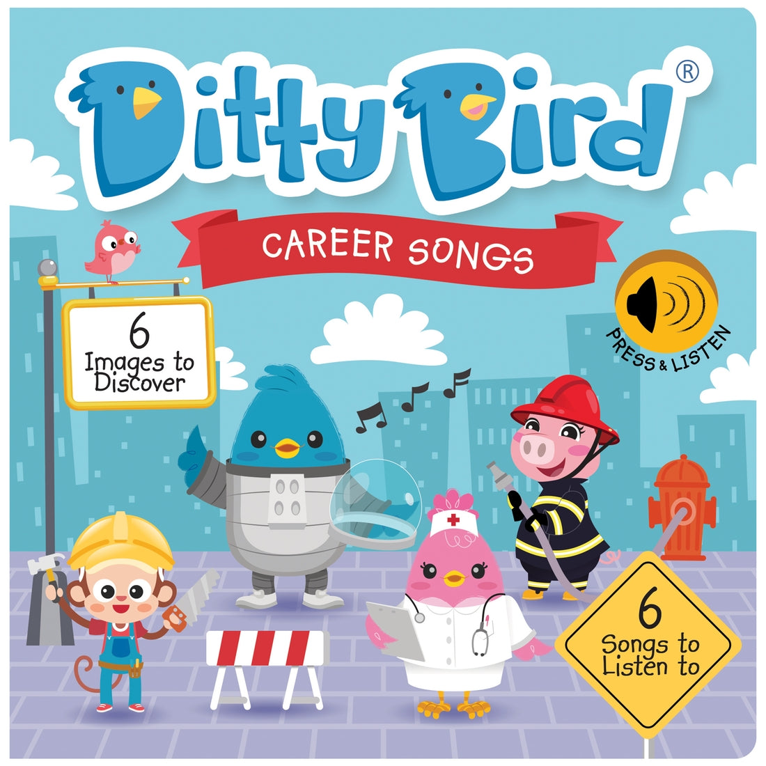 Ditty Bird Board Book - Career Songs FINAL SALE