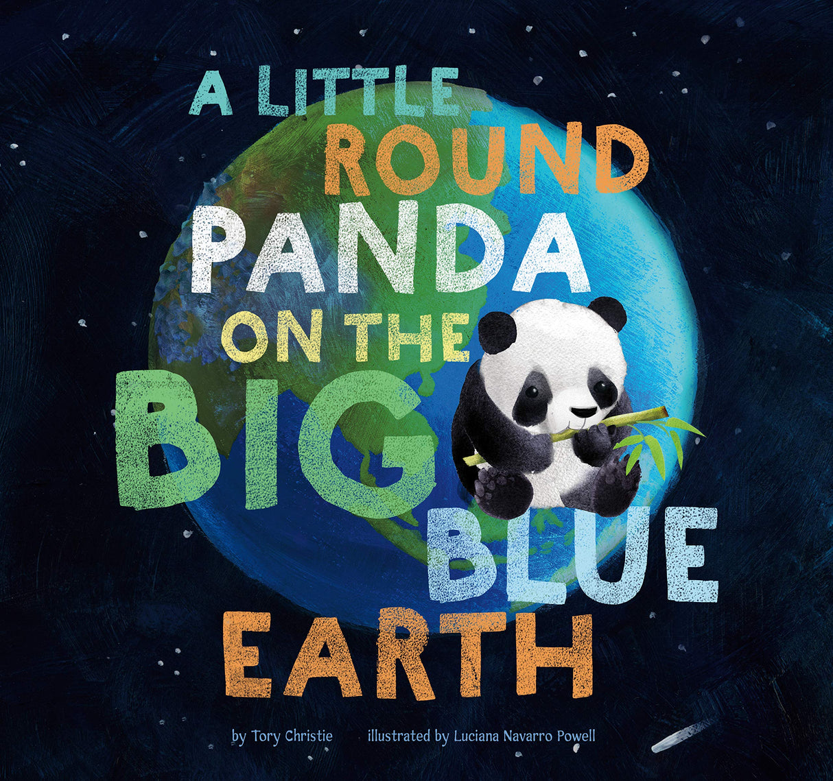A Little Round Panda on the Big Blue Earth FINAL SALE