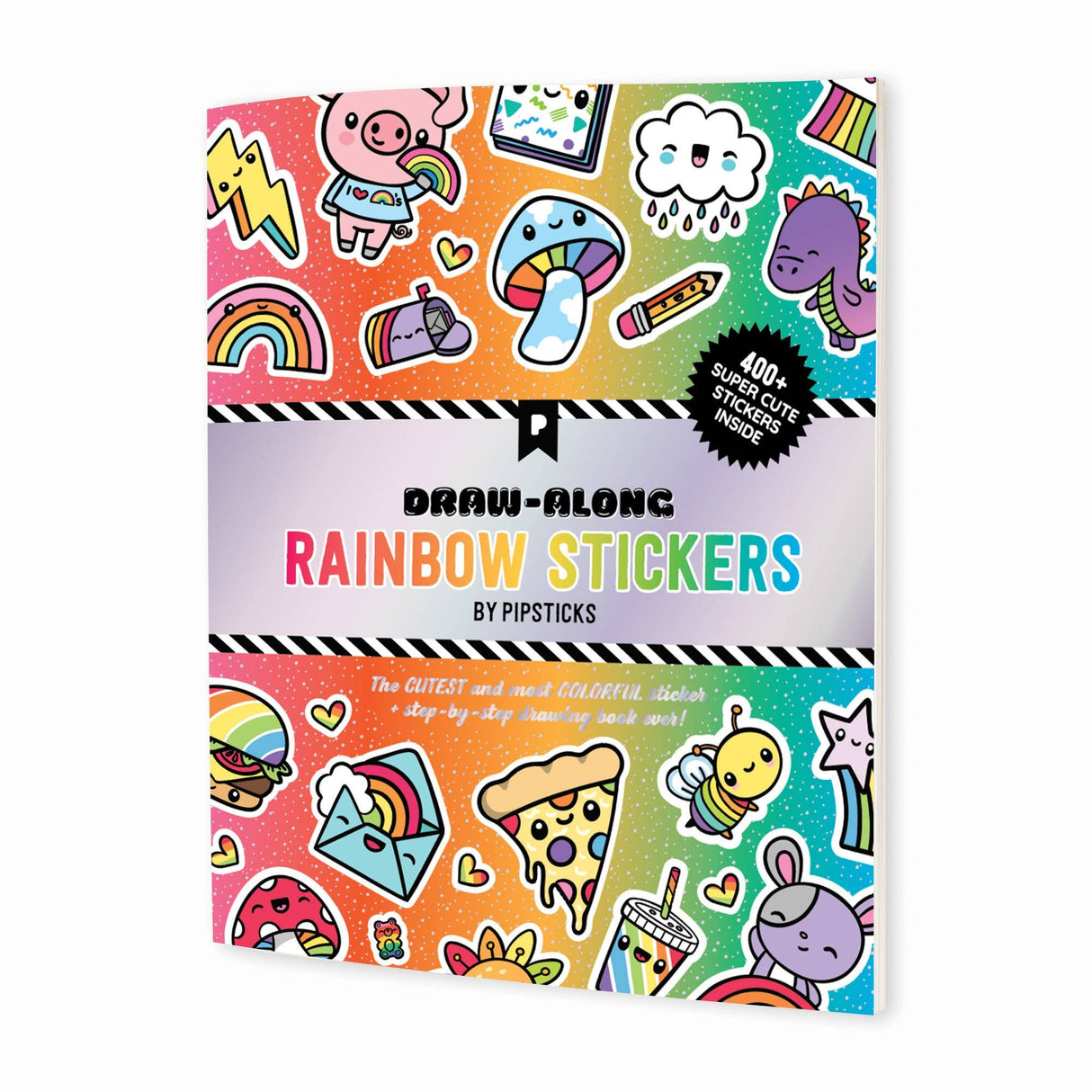 Pipstickers - Draw-Along Rainbow Sticker Book