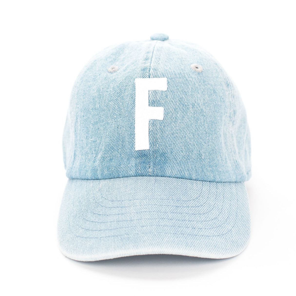 Initial Baseball Hat - Denim FINAL SALE