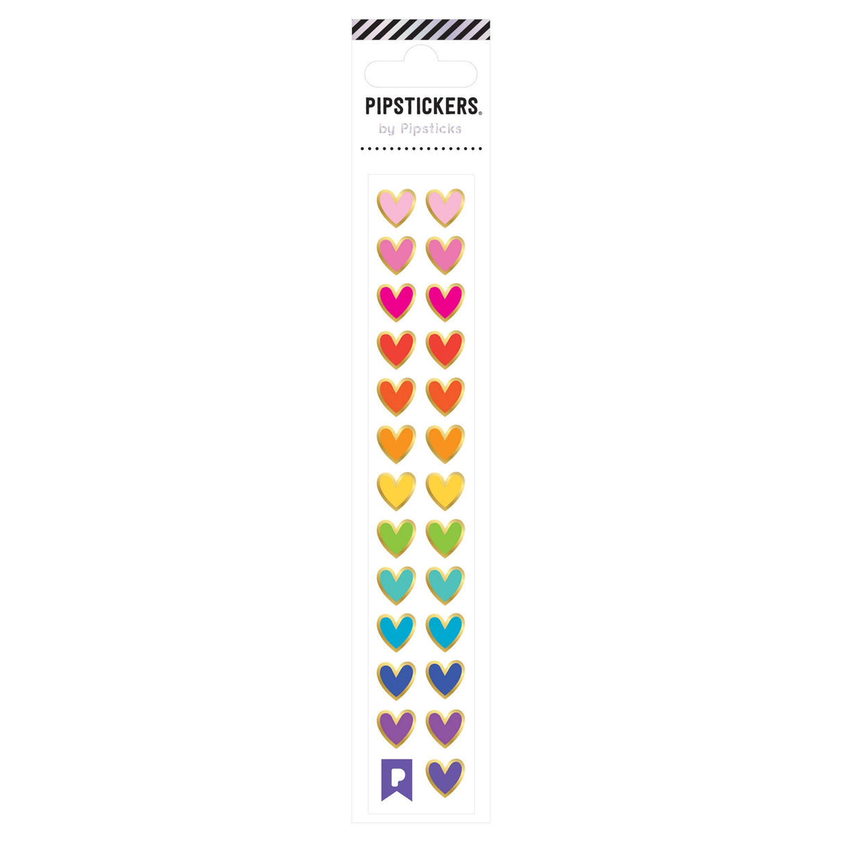 Pipstickers - Rainbow Heart Minis