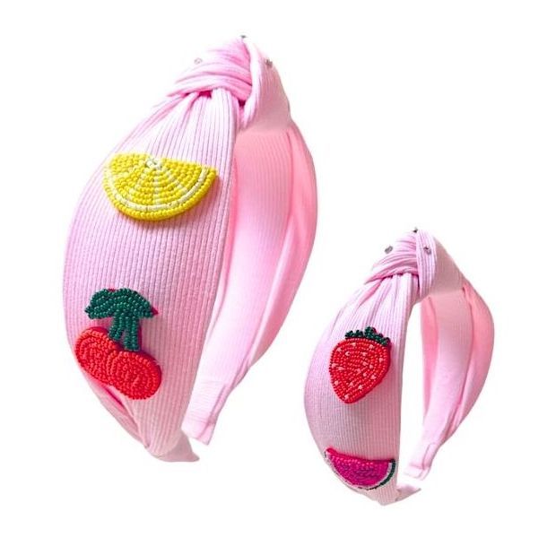 Knot Headband - Multi Beaded Fruits