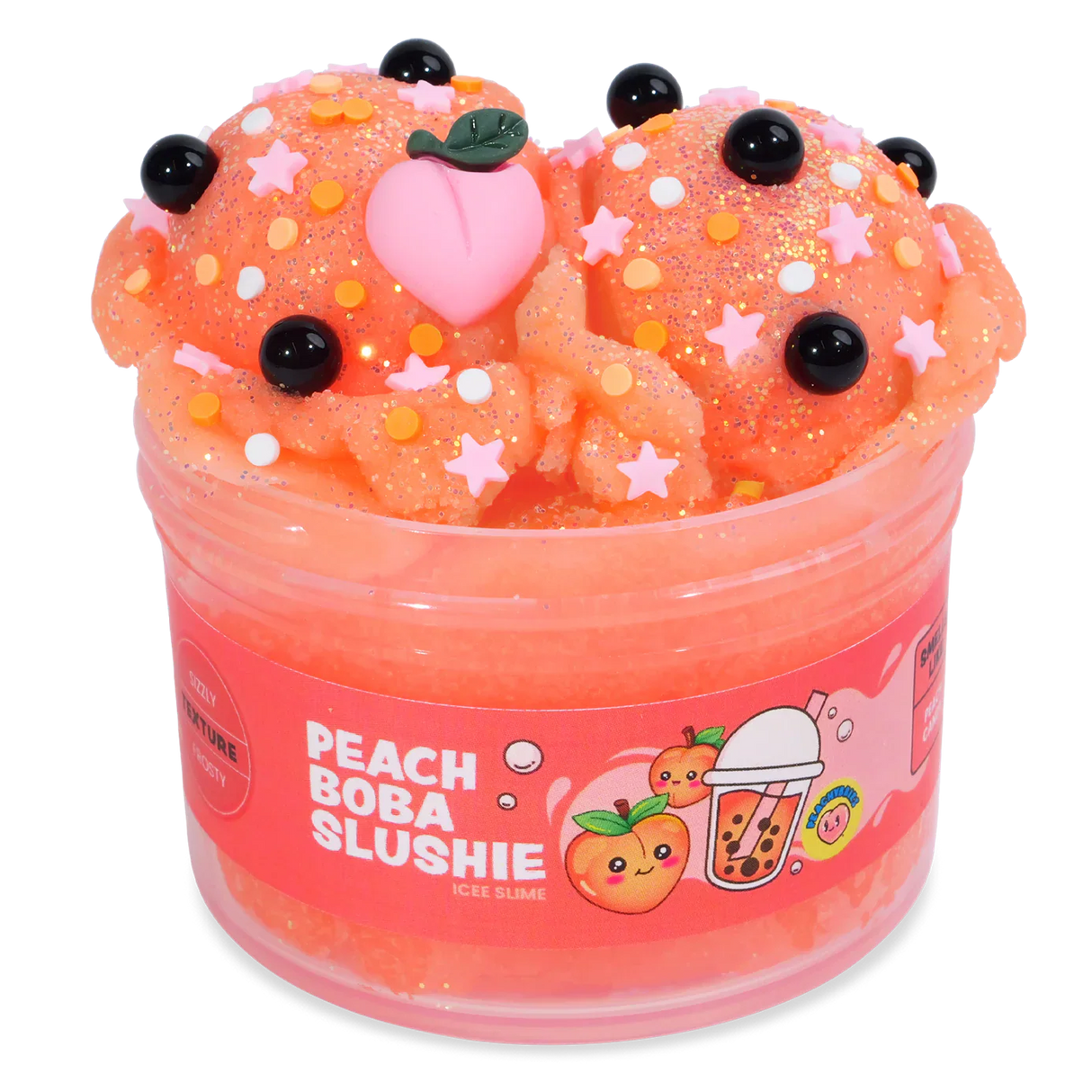 PeachyBbies Slime - Peach Boba Slushie