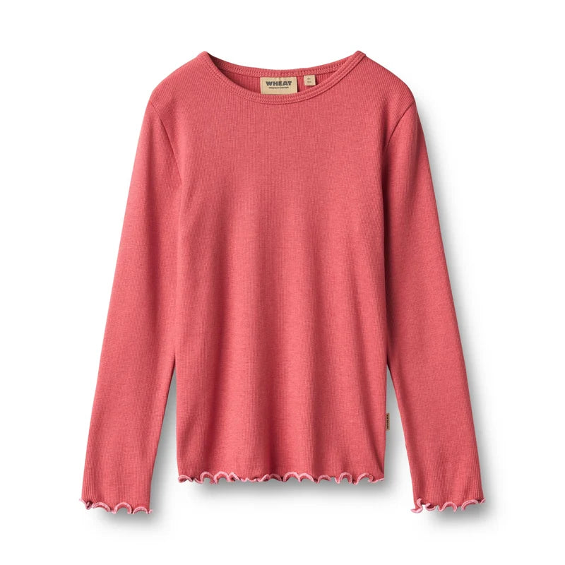 Elsie Long Sleeve Tee - Raspberry