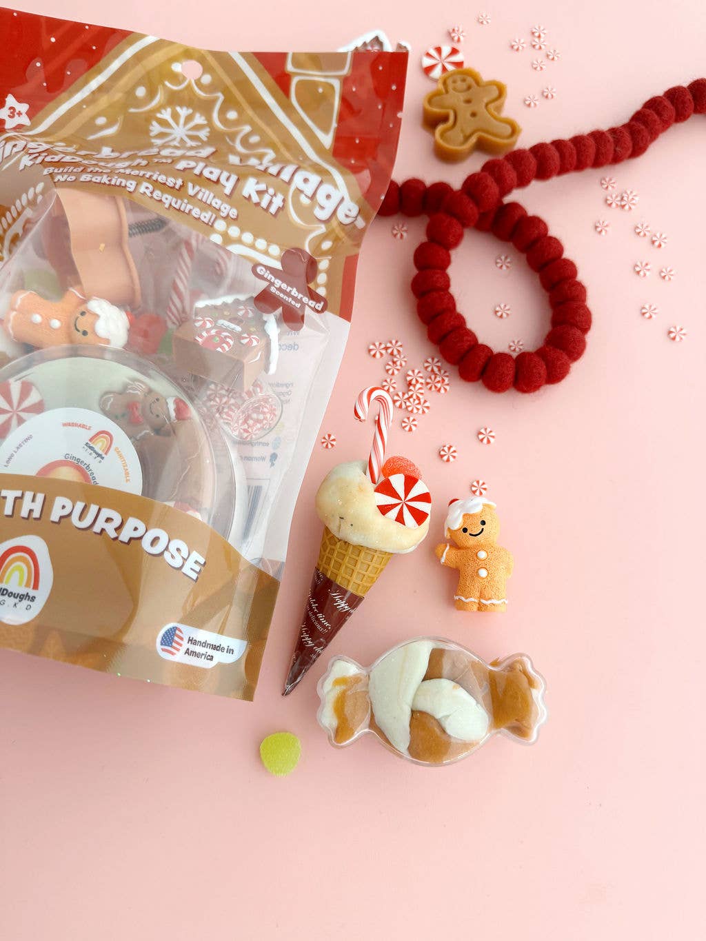 KidDough Play Kit - Gingerbread Village