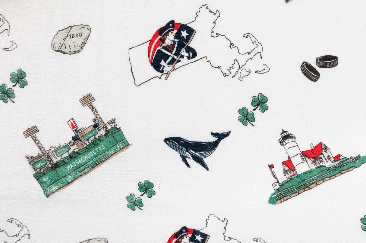 Muslin Swaddle - Massachusetts
