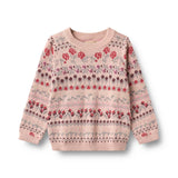 Mikmak Jacquard Pullover - Dim Rose